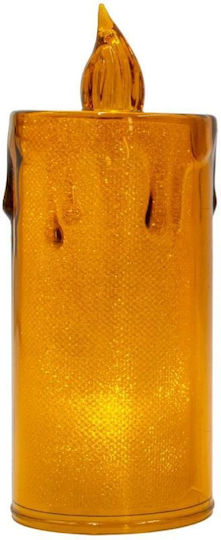 Decorative Candle 12.5 Cm Amber Warm White 1 Led White Decorative Candle 12.5 Cm Amber Warm White 1 Led White