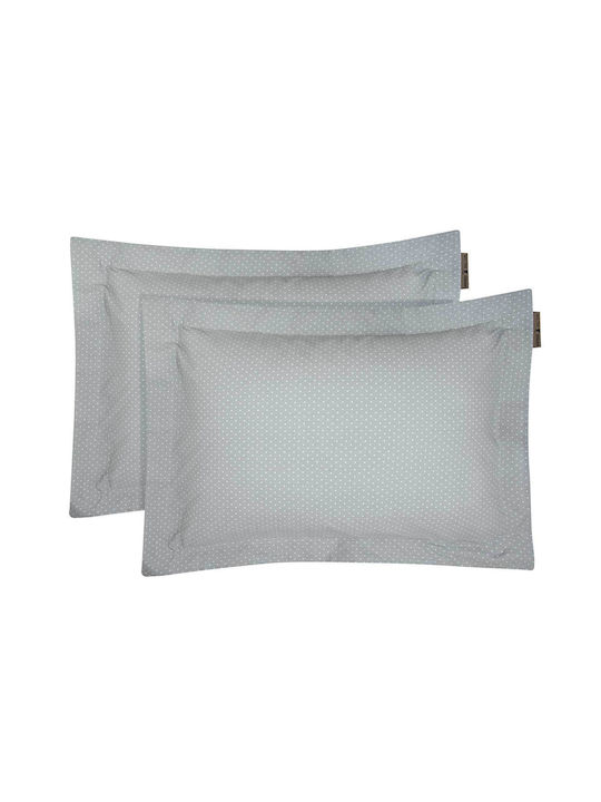 Greenwich Polo Club 2391 Set Kissenbezüge Oxford Graue 50x70cm