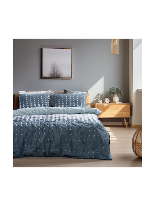 Lino Home Nuda Σετ Μαξιλαροθήκες Πετρόλ 52x75εκ.