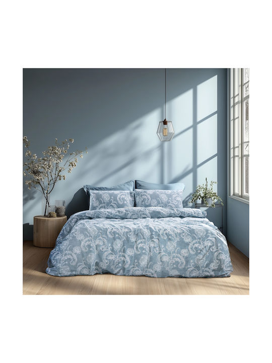Lino Home Elysian Kissenbezüge Blau 52x75cm