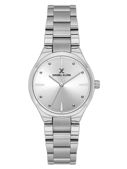 Daniel Klein Womens Watch 30mm Battery with Silver Metal Bracelet