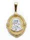 Gatsa Pendant Kids Charm Constantine Coin Gold 9K F0094