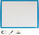 Nobo Nobo Joy Board Plastic 43x58.5cm Magnetic Include Marker Radieră Magneți Alb Albastru Cadru