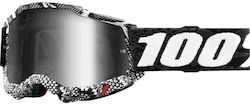 100% Motocross-Schutzbrille Accuri 2 Cobra Silber