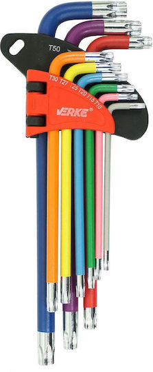 Σετ Κλειδιά Torx T10-t50 9τμχ Verke