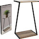 2-Etagen Pflanzenständer Tisch 29x20x50cm Holzplatte