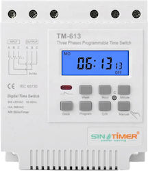 Releu Digital Trei Faze Timer Comutator Programabil 380v 16a Tm613