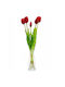 Bouquet Of Red Tulips 39cm Saska Garden