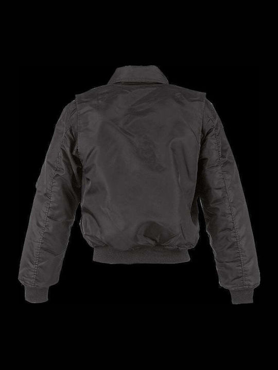 Herren Jacken Bomber Wasserdicht und Winddicht Schwarz
