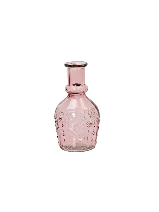 Kaemingk Dekorative Vase Glas Rosa 9x9xH18cm
