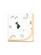 Figlio Bino Flannel Swaddle Blanket Orange