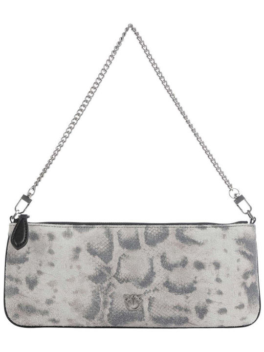 Flat Fabric Women's Shoulder Bag Gray