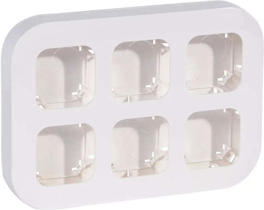 Empty Six-module Console Ip21 Forix Legrand White