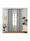 My Home Luxury Vorhang mit Bleistiftfalten Grau 280x270cm