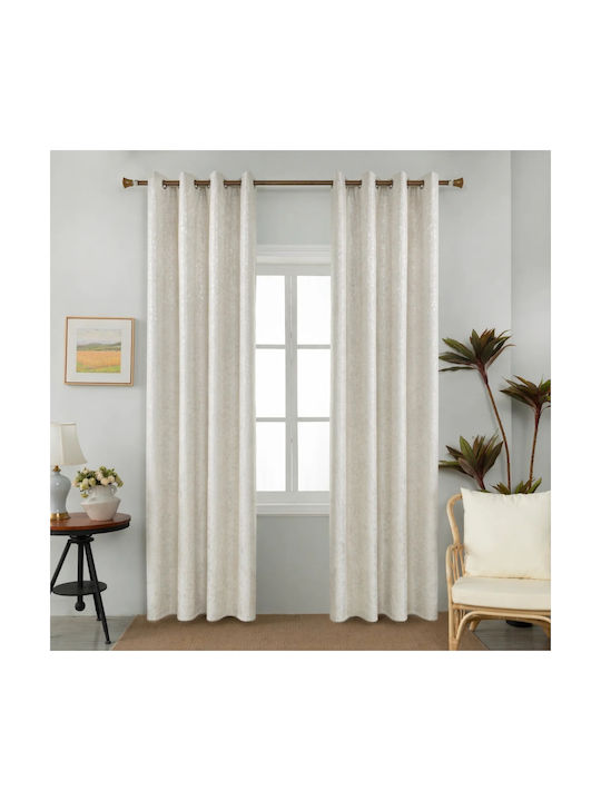 My Home Luxury Perdea cu Bandă Ecru 280x270cm