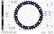 Afam Rear Aluminum Sprocket 520 Chain Code 13500-40