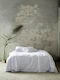 Polycotton Percale 200 T.c White Single Sheet 160x280