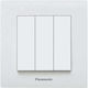 Panasonic Vertiefter Elektrischer Wandtaster Dreifach