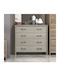 Kommode Schlafzimmer Holz mit 4 Schubladen Olive 86x40x78cm
