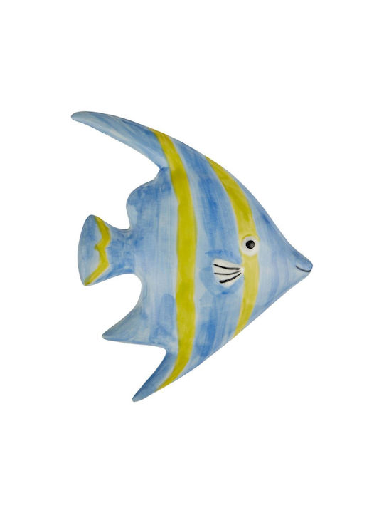 Butlers Dekorative Fisch aus Keramik Material Coral 16x2cm