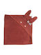 Alouette Baby Bath Towel Hooded Red 80x80cm