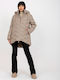 Damen Jacken für Winter Beige/Creme