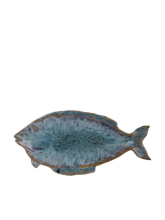Butlers Taverna Dekorative Platte Keramik Blau 36x18cm