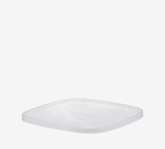 Καπακι Πλαστικο Τετραγωνο Lys 20cm Λευκο Hs 7008005.1 Ig