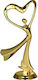 Gold Plastic Figurine Dancing F198/g Golden