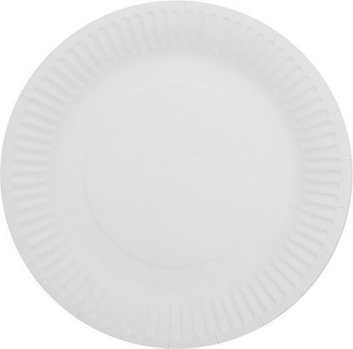 Πιάτο Χάρτινο Λευκό Μεσαίο 18cm Fsc Mix 50τμχ Tefaco 113879 00004505