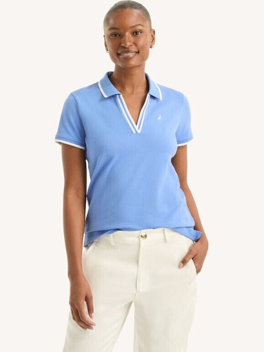 Nautica Women's Polo Blouse Ultramarine