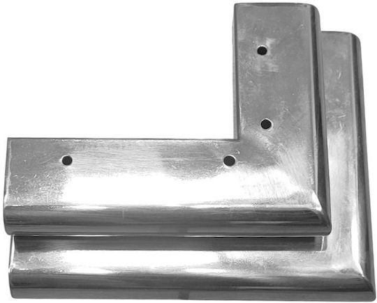 JGS S.A. Metallic Furniture Leg 18x14.5x6cm Silver