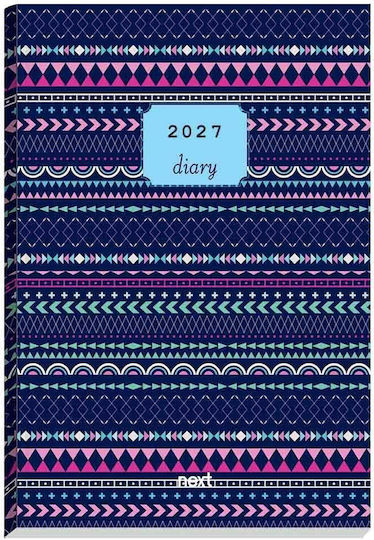 Next Gallery Ημερήσια Ατζέντα B6 2027 Μπλε 12x17εκ.
