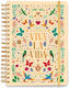Academic Spiral Diary Hard Cover 2026/2027 Weekly 12-Month 15x21cm Frida Kahlo