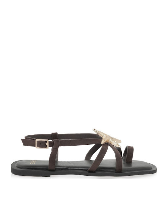 Exe Women's Flat Sandals Brown
