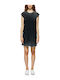 Sommer Mini Damenkleid Dunkelgrau