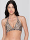 Bikini Triangle D Cup With Padding Animal Print