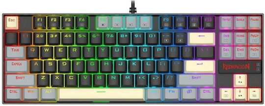 Redragon K552 Gaming Mechanical Keyboard Tenkeyless with Custom Red Switches and RGB Lighting English US