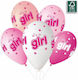 Latex Balloons It's a Girl Bubbles 25 Pieces