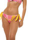 Bikini Slip με Κορδονάκια Κίτρινο