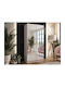Hartford 628 Doppeltür Kleiderschrank mit Spiegel Kasmiri 100x52x202cm