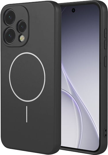 Течен Заден Калъф Силикон Черен (Oppo Reno15 5G)