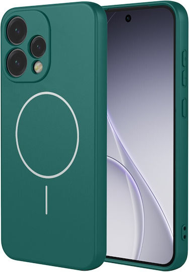 Liquid Silicone Green Back Cover (Oppo Reno15 5G)