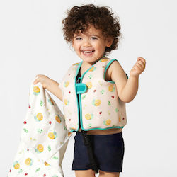 Kinder Rettungsweste Neopren Schwimmweste Snail Beige 2-3 Jahre Kiokids 4367