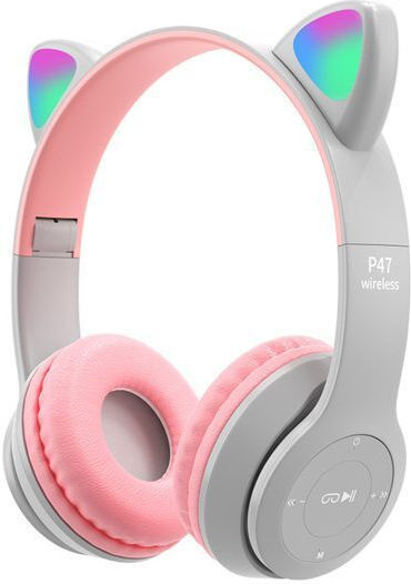 P47 Kabellose Bluetooth Kinder Am Ohr Kopfhörer Grau