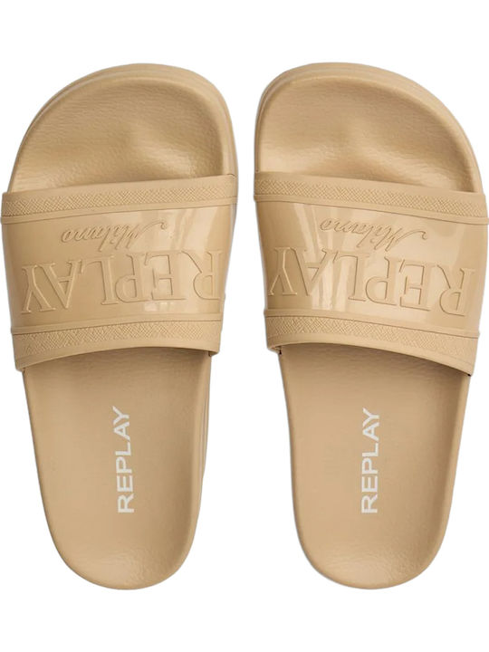 Flip Flops in Beige Colour
