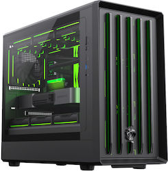 GameMax CLAW 360 Gaming Mini-Turm Computergehäuse mit Seitenfenster und ARGB-Beleuchtung Schwarz GameMax CLAW 360 Gaming Mini-Turm Computergehäuse mit Seitenfenster und ARGB-Beleuchtung Schwarz