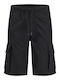Kids Fabric Shorts/Bermuda Black