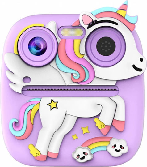 FreeOn Unicorn Παιδική Φωτογραφική Μηχανή με Θερμική Εκτύπωση Ροζ