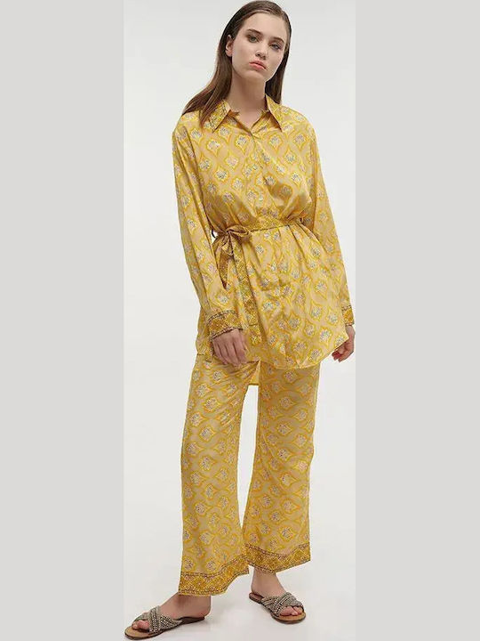 Long Sleeve Women's Shirt Yellow